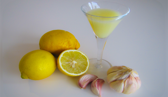 garlic and lemon juice