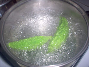 boiled karela